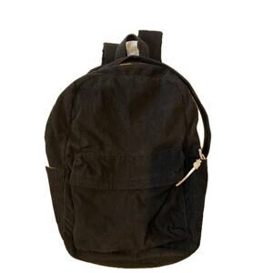 Black Corduroy Backpack 18L